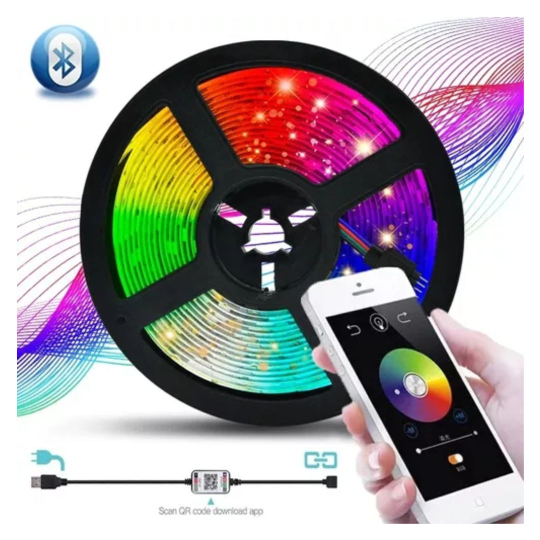 Miniatura 4 de Cinta Luz Rgb Led Ritmica 5 Metros